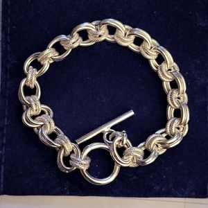 Sterling silver link bracelet